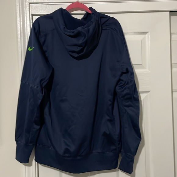 Like NEW  Nike Seattle Seahawks hoodie size L navy blue - Picture 5 of 5